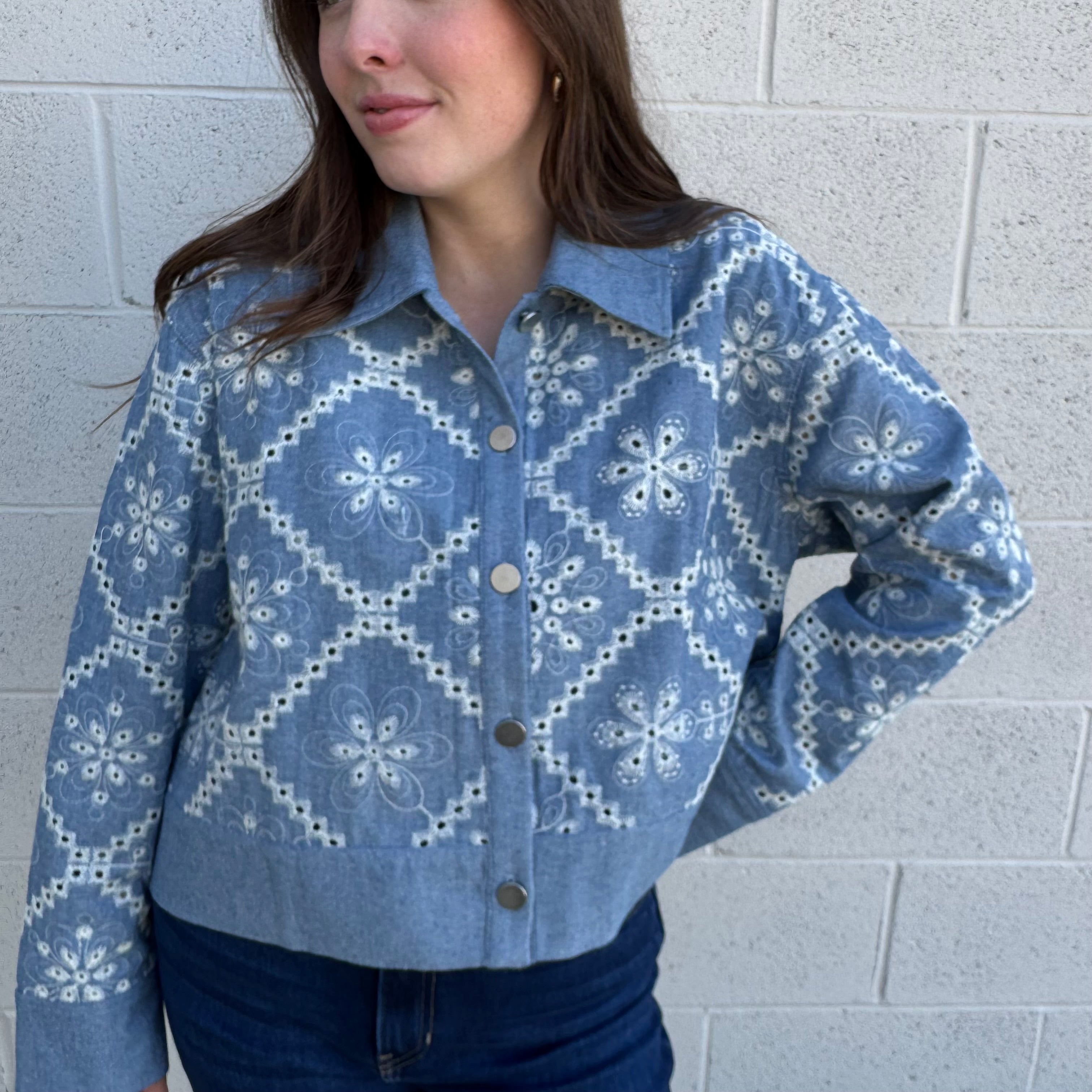 Embroidered Denim Jacket