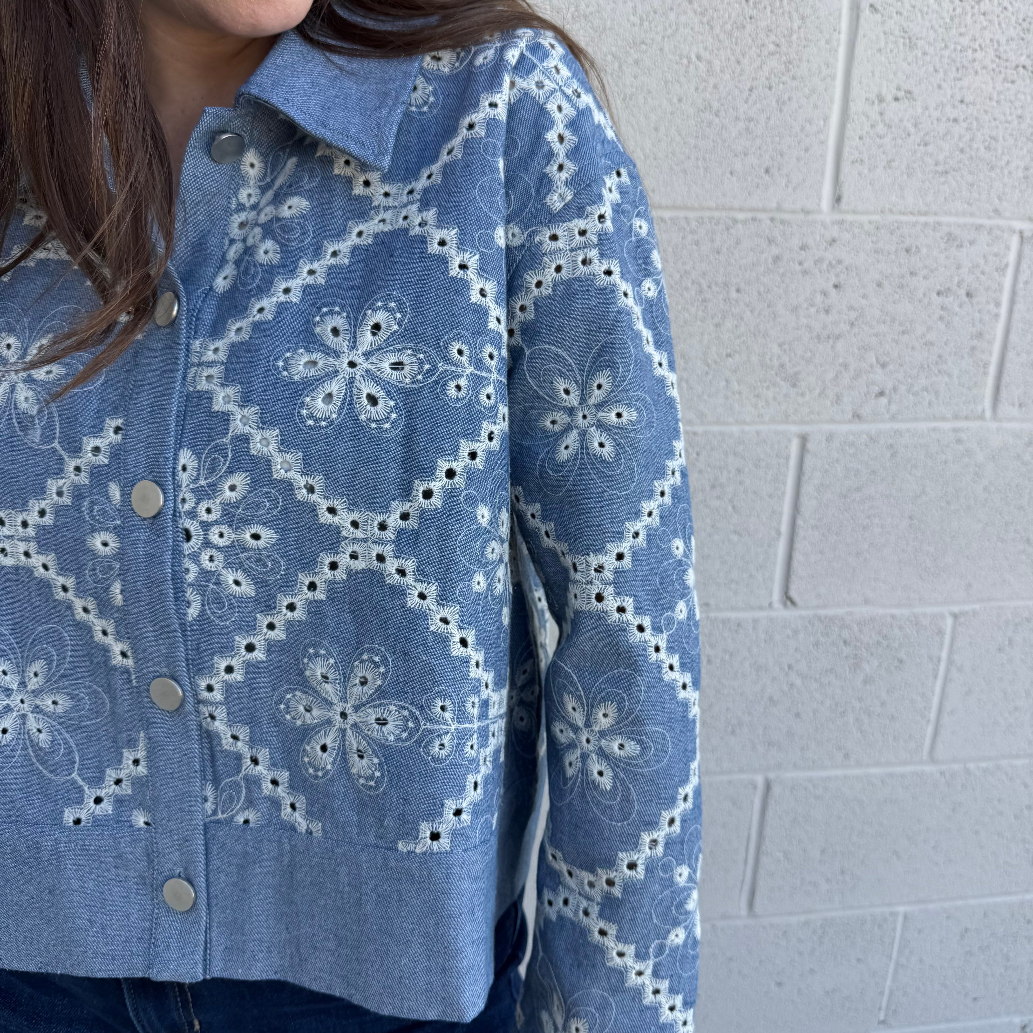Embroidered Denim Jacket