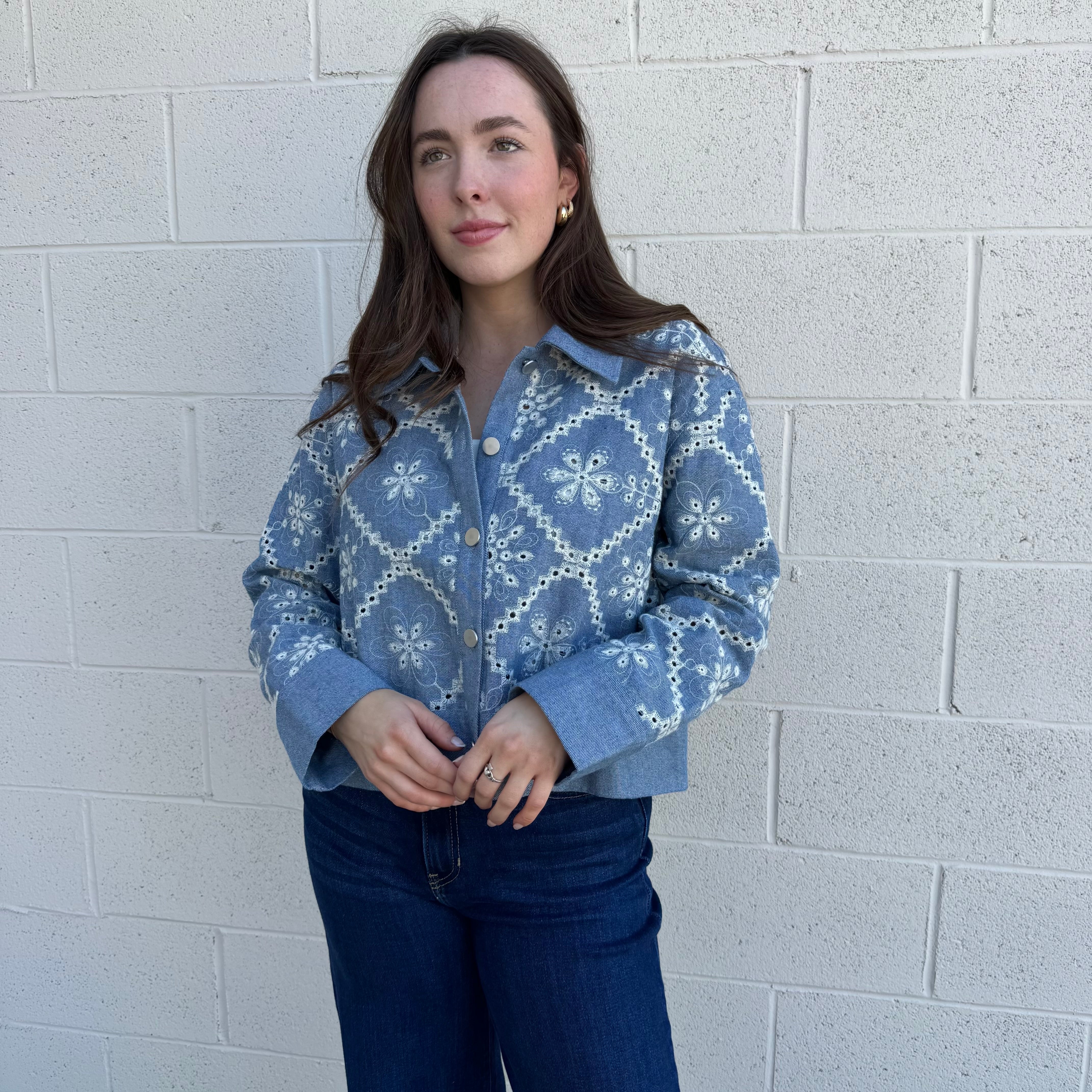Embroidered Denim Jacket