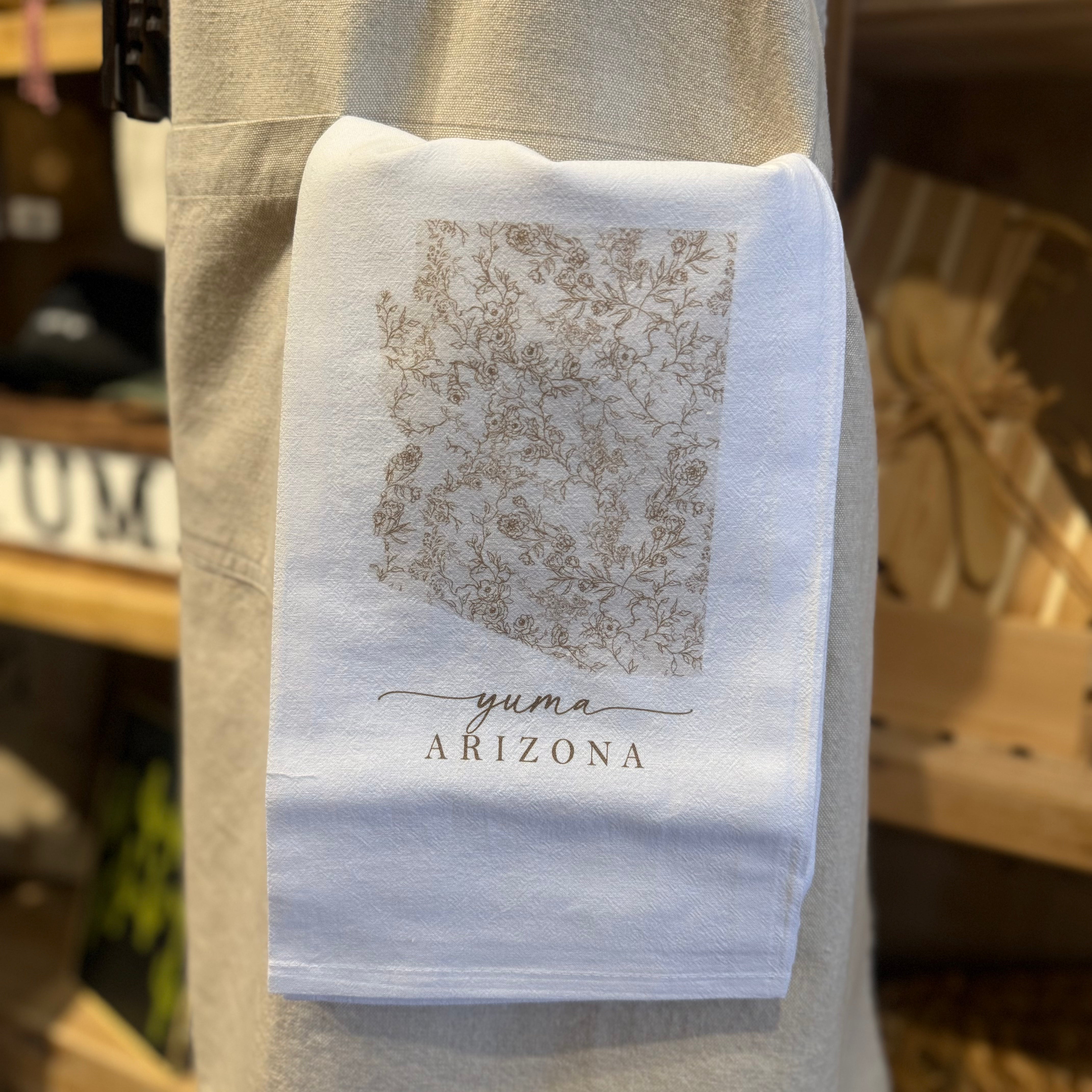Floral Yuma, Az Tea Towel