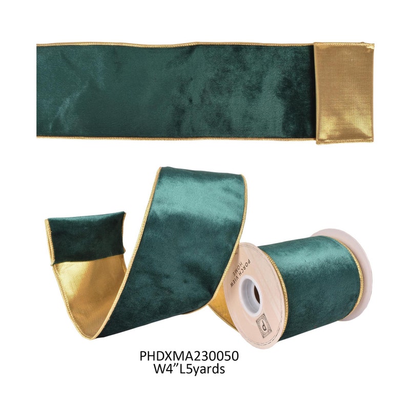 Emerald & Gold Ribbon