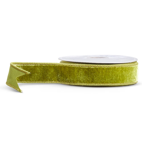 Apple Green Velvet Ribbon