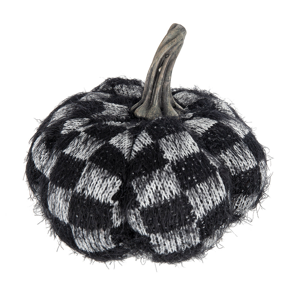 Black Fabric Pumpkin Décor