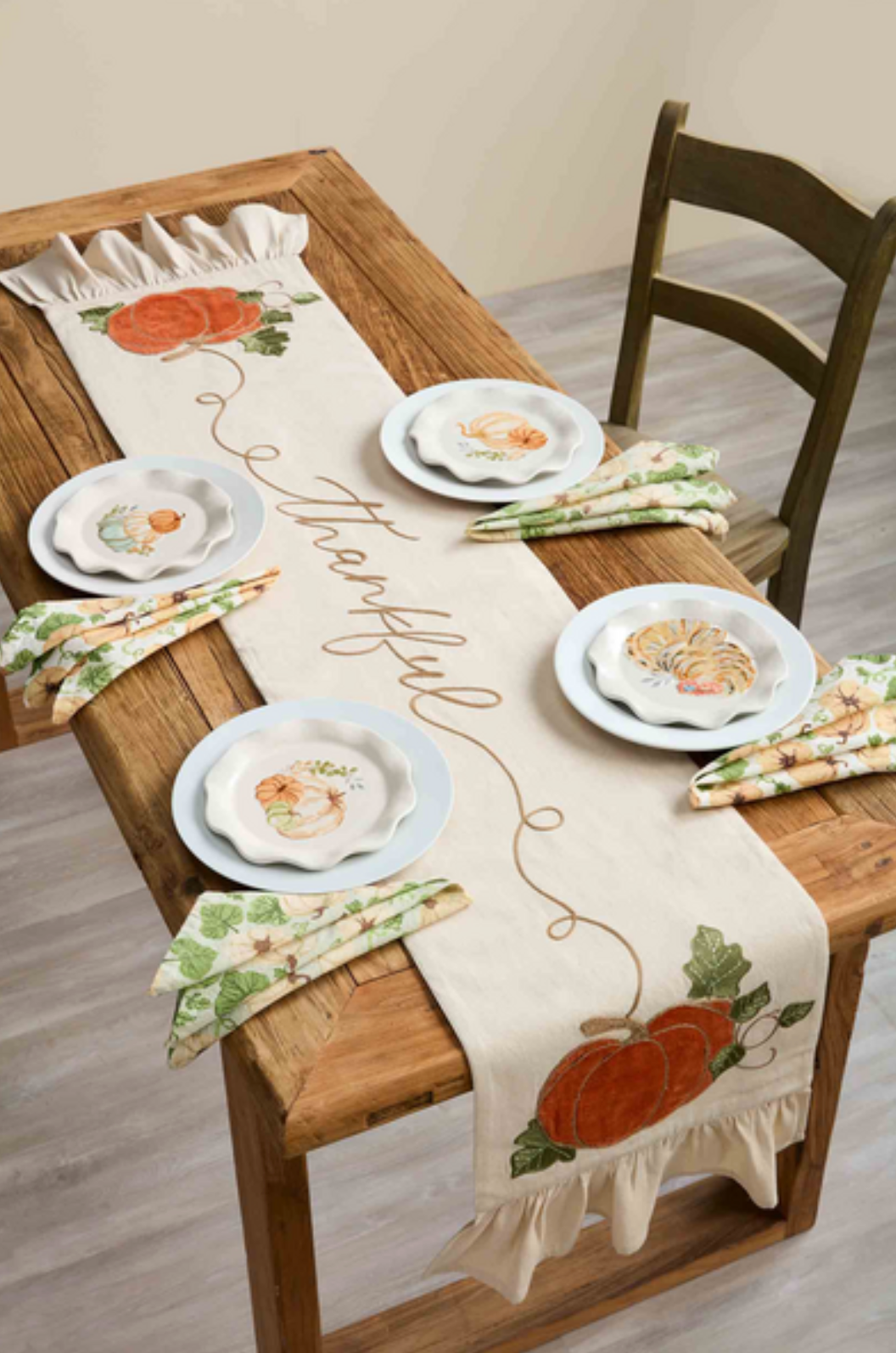 Velvet Pumpkin Table Runner