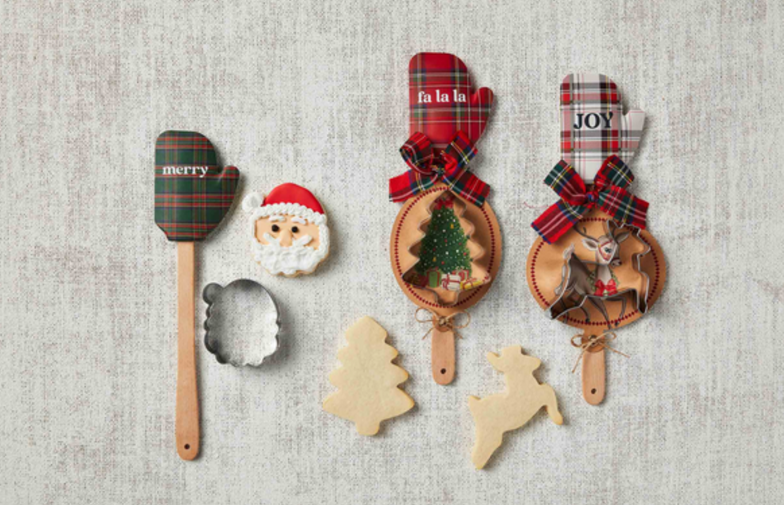 Tartan Holiday Spatula Set