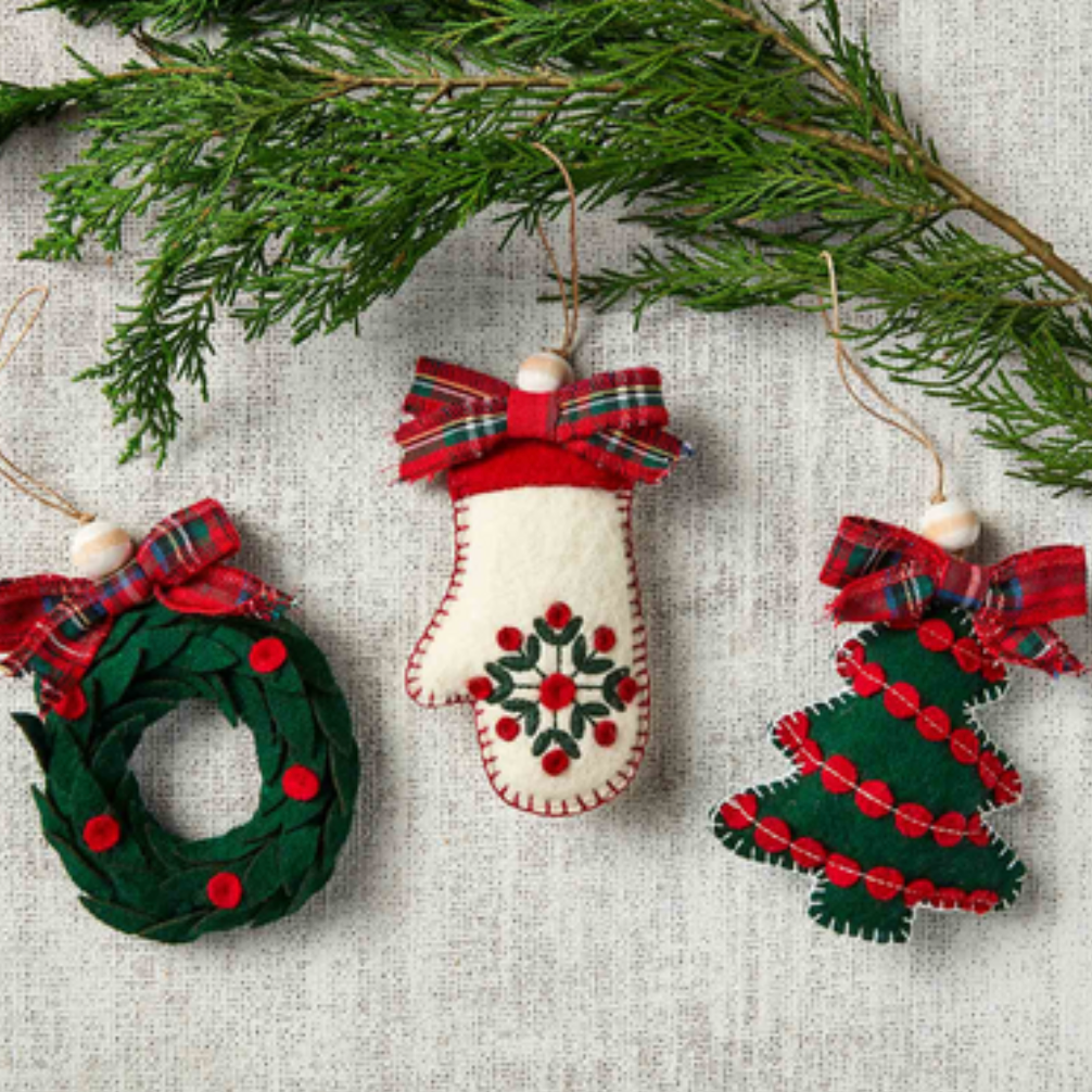 Wool Christmas Ornaments