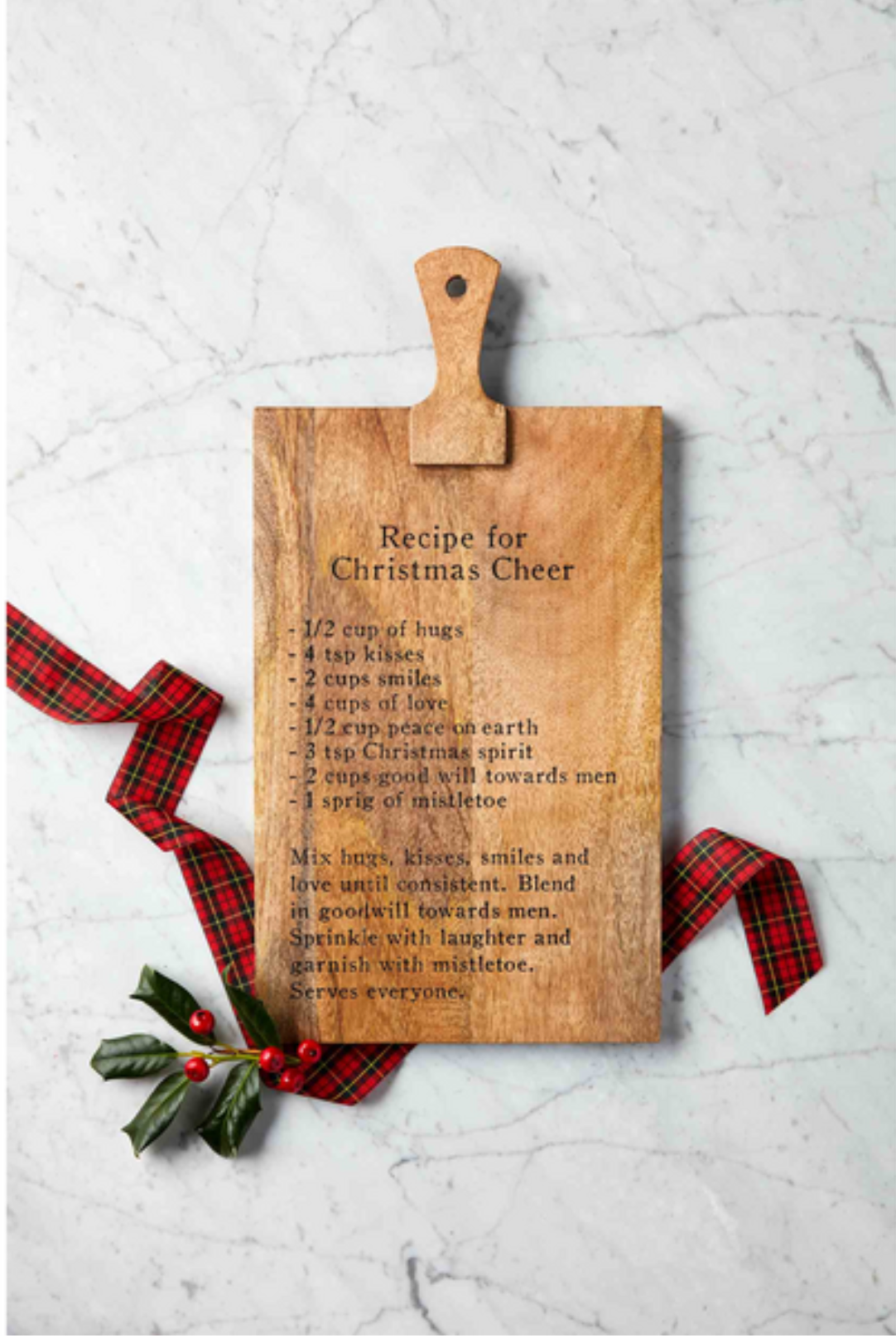 Christmas Cheer Recipe Board