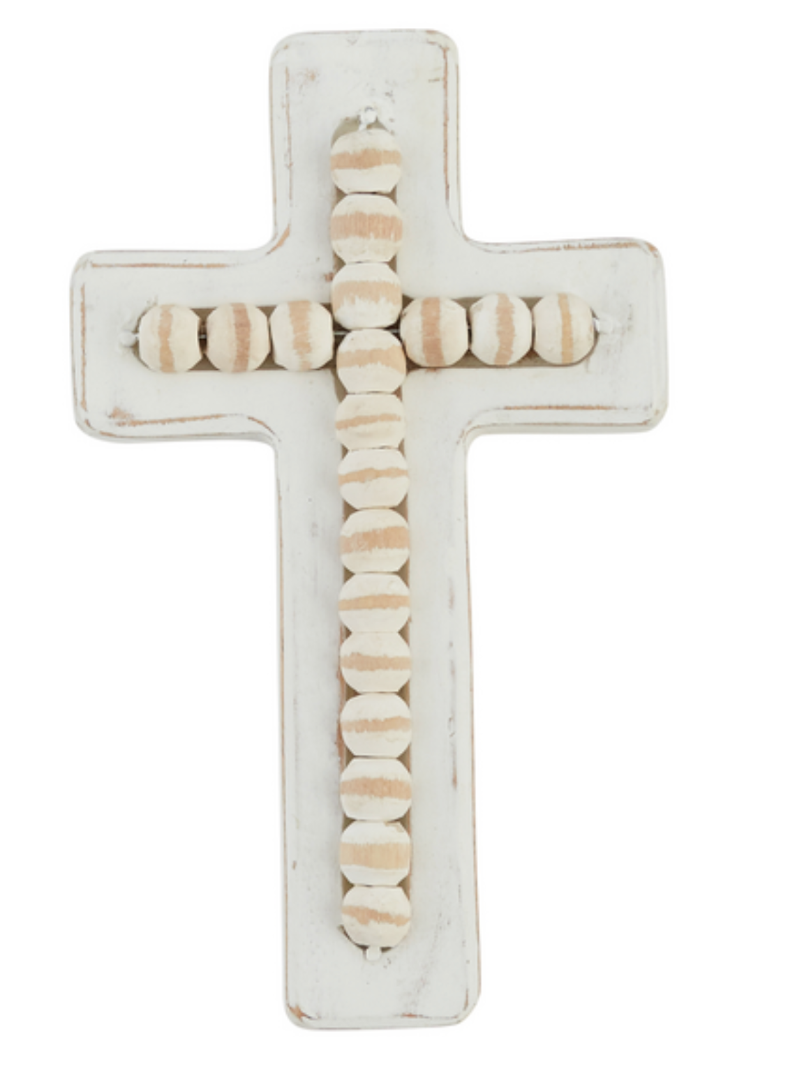 Beaded Wood Cross