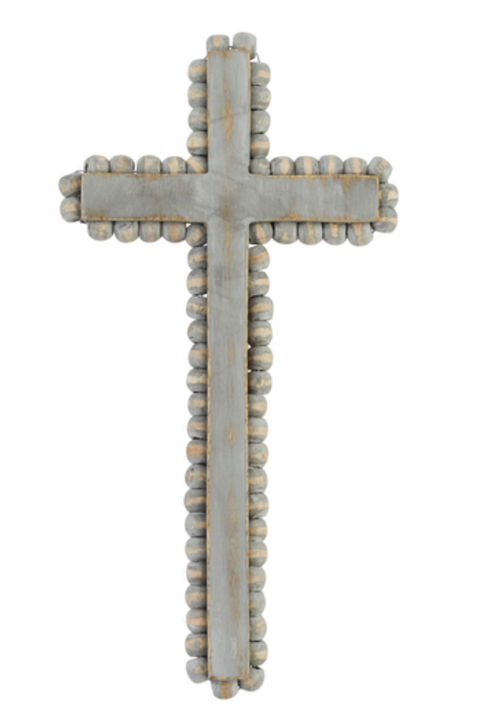 Beaded Wood Cross