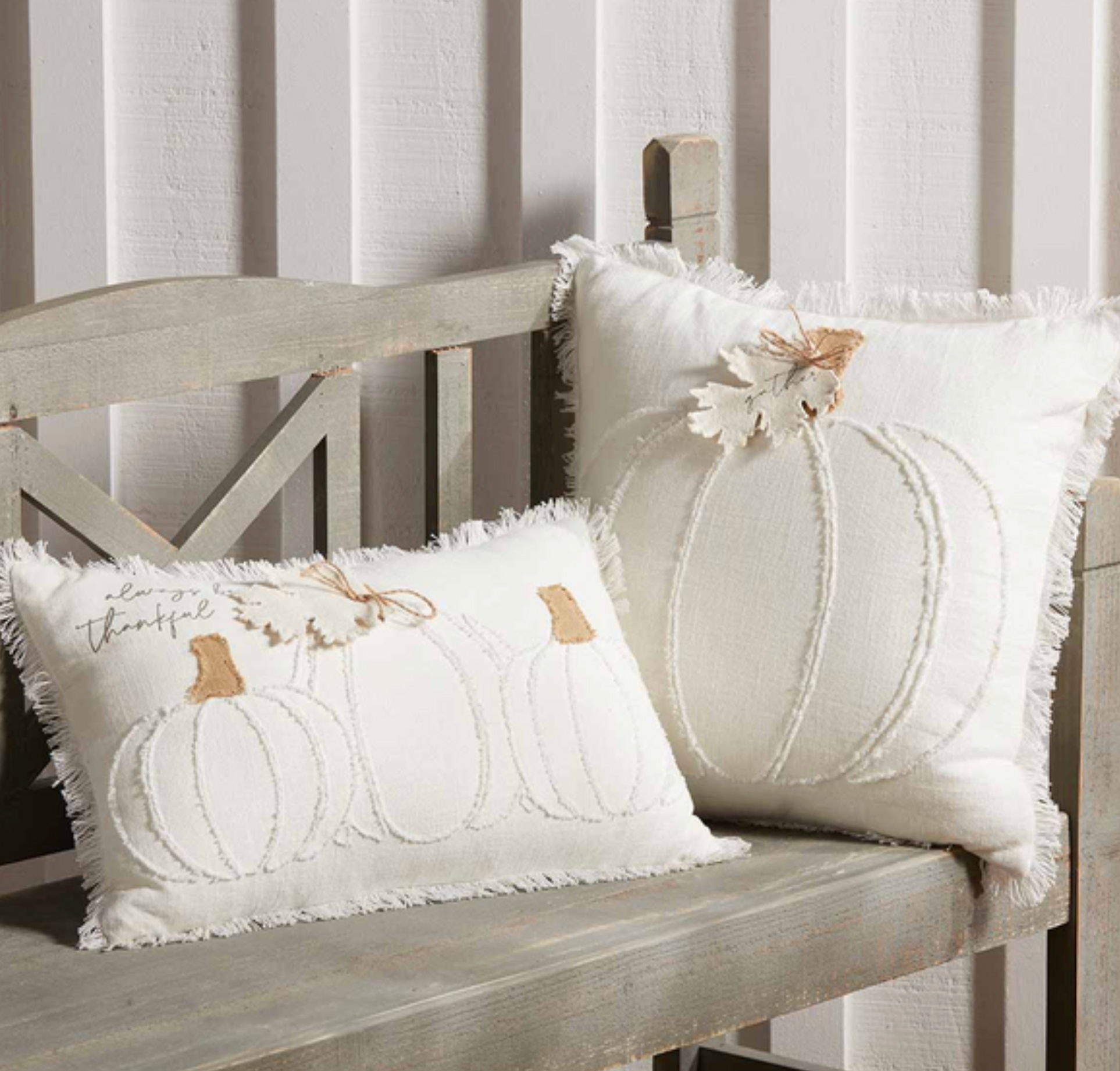 White Pumpkin Pillow