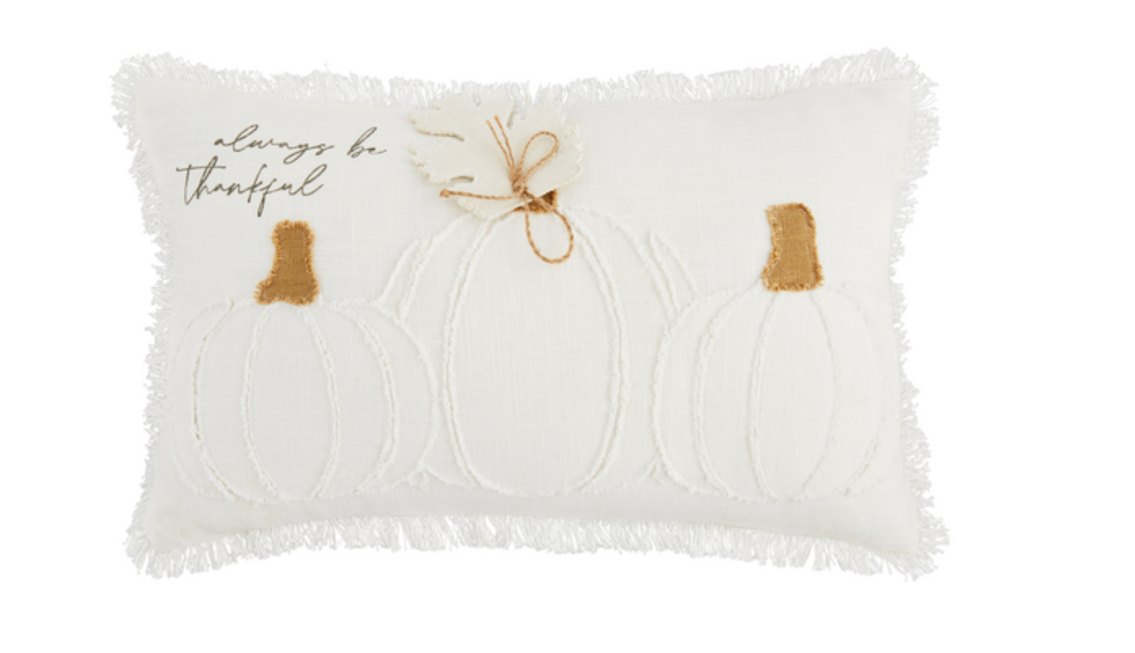 White Pumpkin Pillow