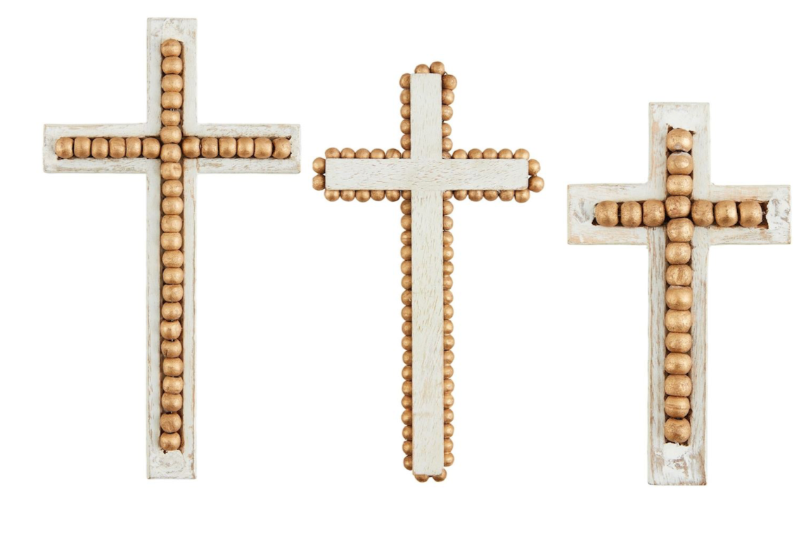 Gold Bead Crosses