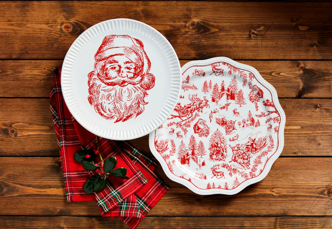 Santa & Toile Platters