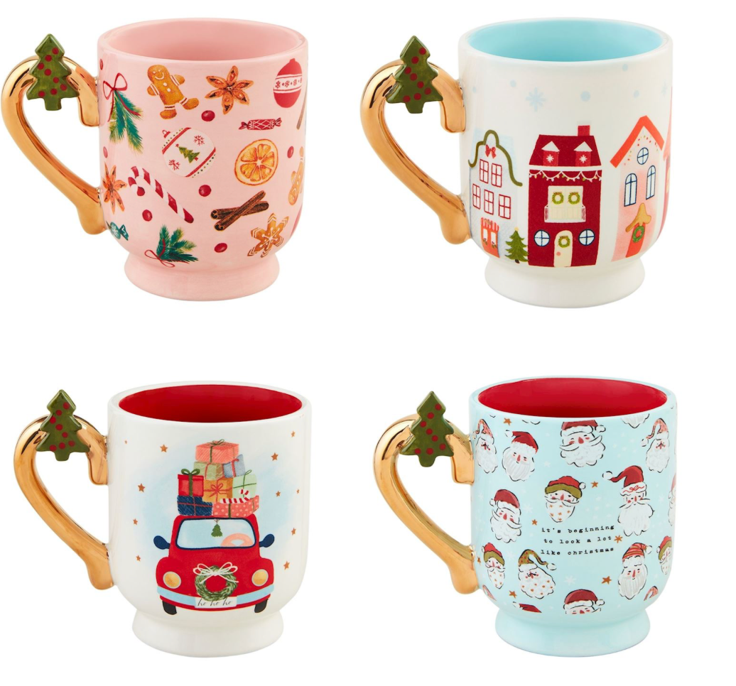 Christmas Pedestal Mugs