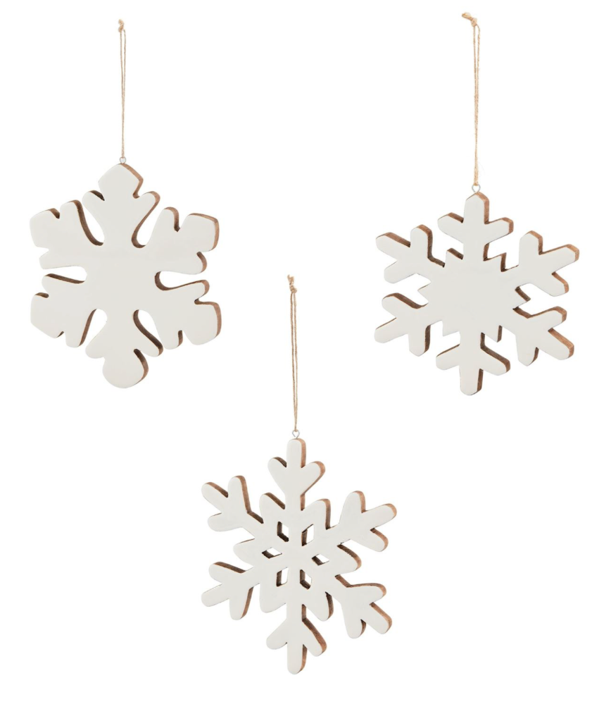 Enamel Snowflake Ornaments