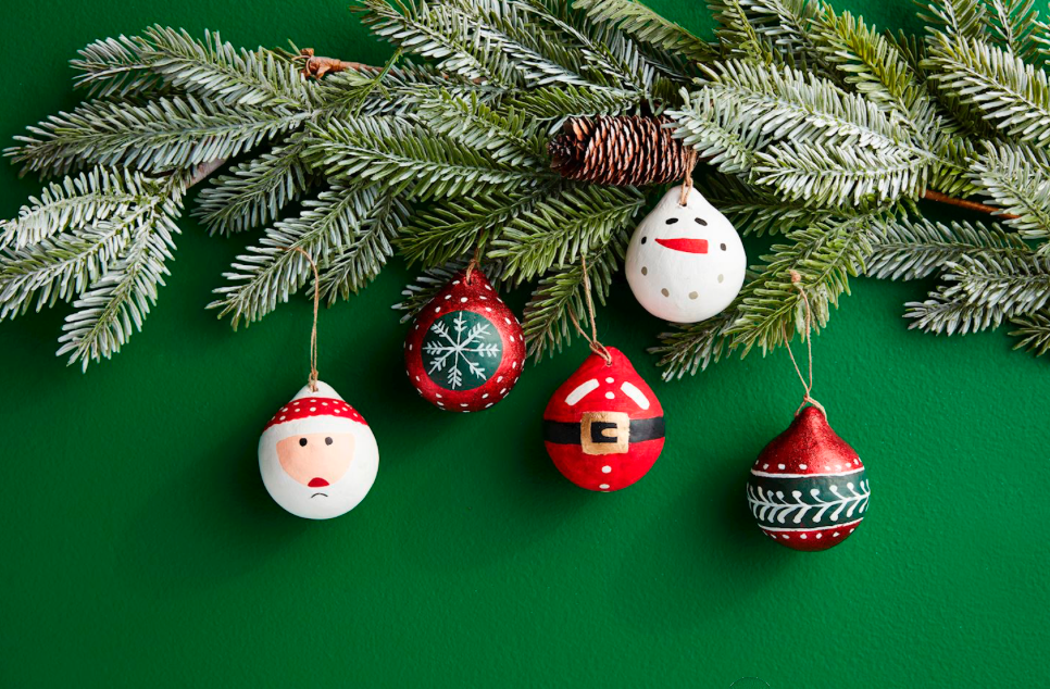 Painted Paper Mache Ornaments