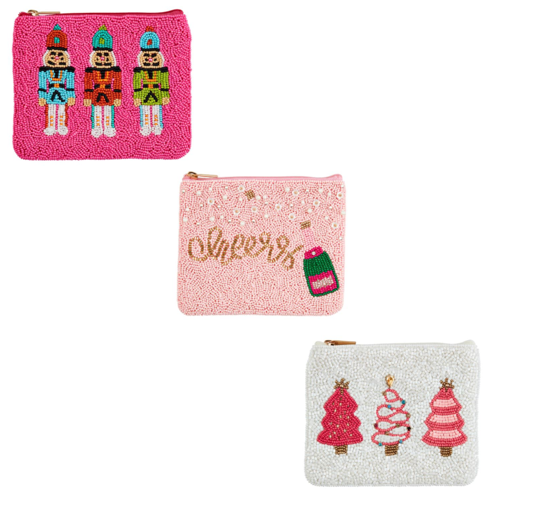 Holiday Beaded Pouches