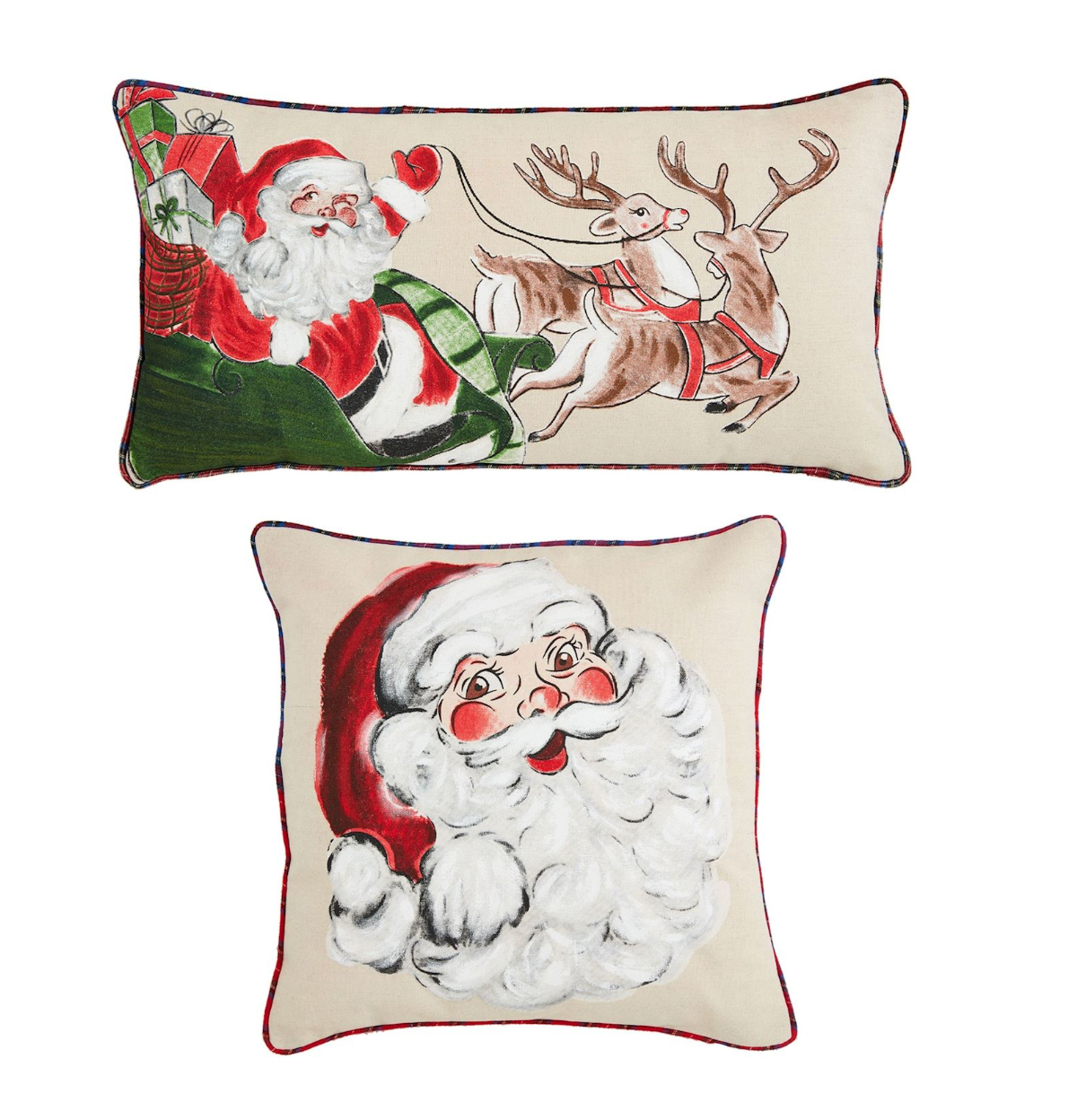 Classic Christmas Painted Pillows