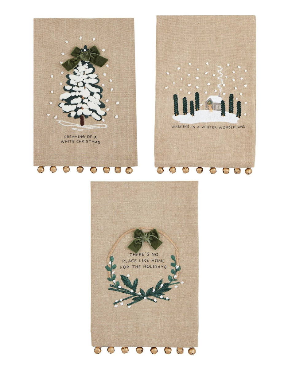 A White Christmas Towels