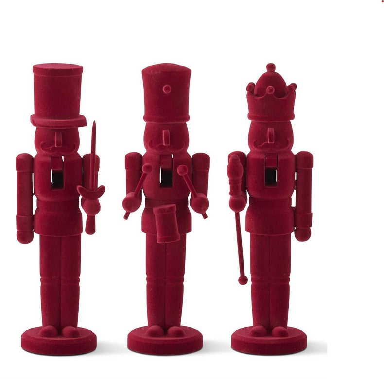 Burgundy Velvet Nutcrackers