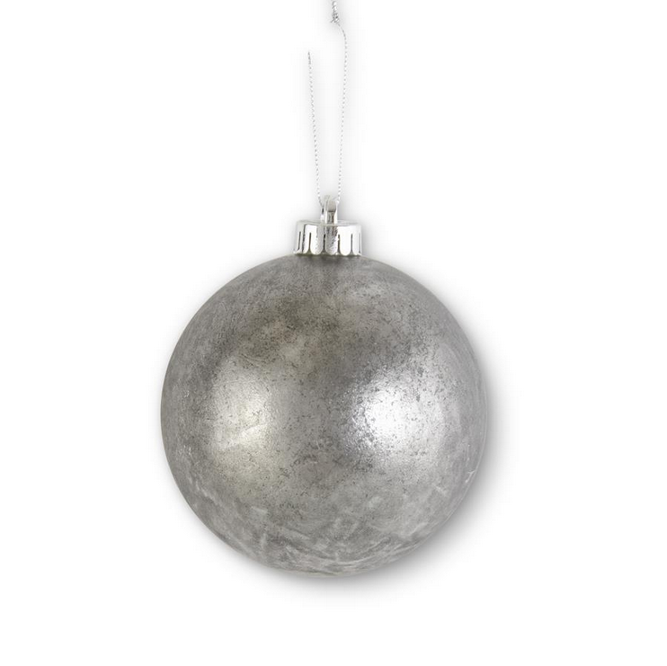 Silver Mercury Round Ornament