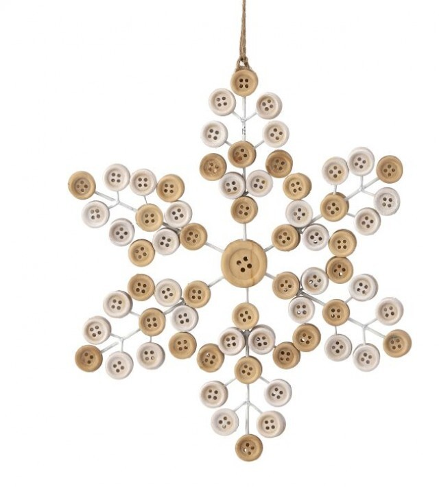 Button Snowflake Ornament