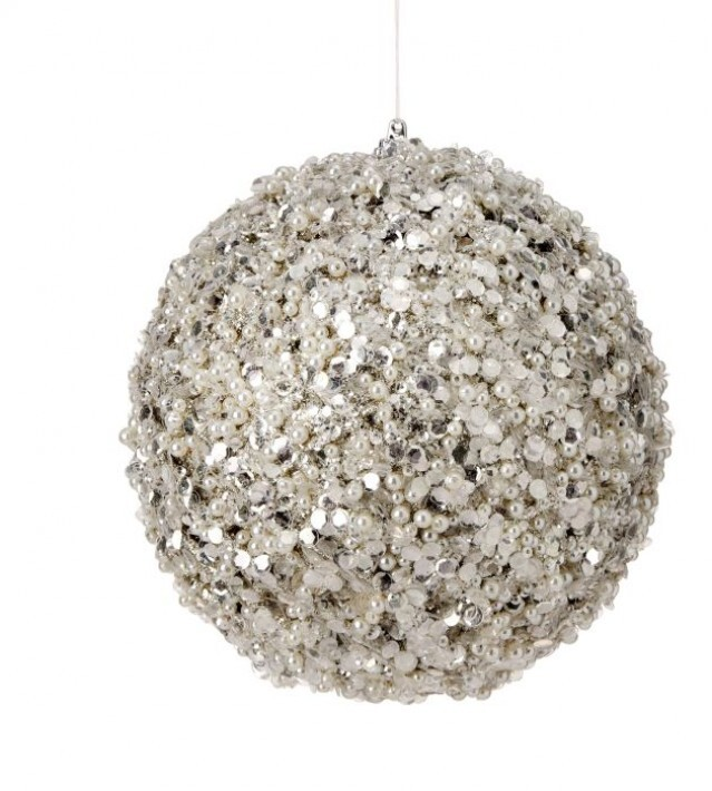 Glitter Pearl Ornament