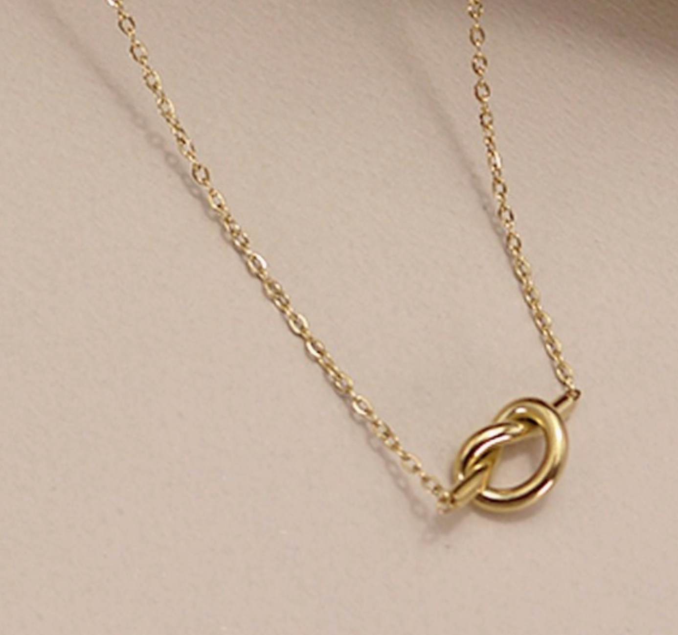 Gold Knotted Necklace