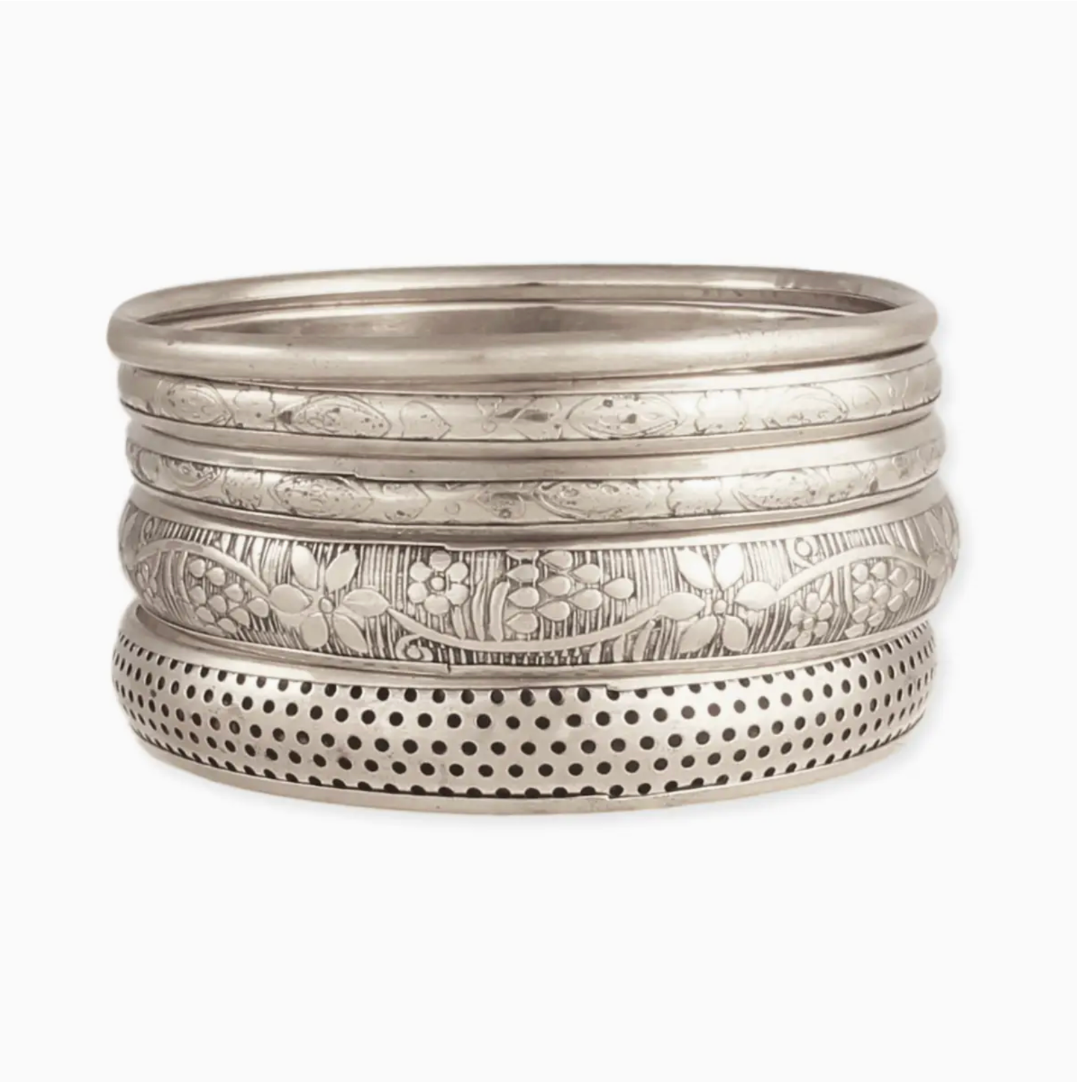 Victorian Vintage Silver Bangles