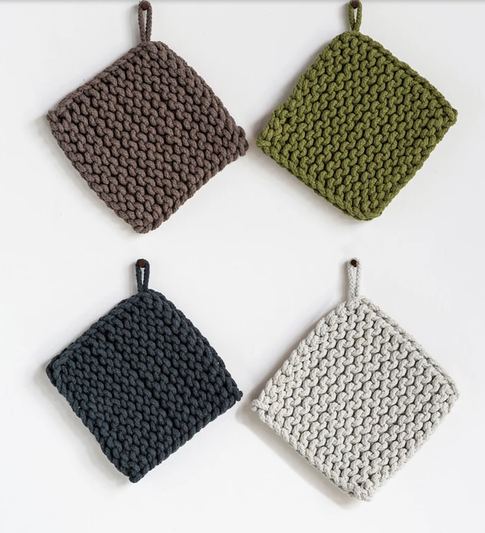 Cotton Crocheted Pot Holder