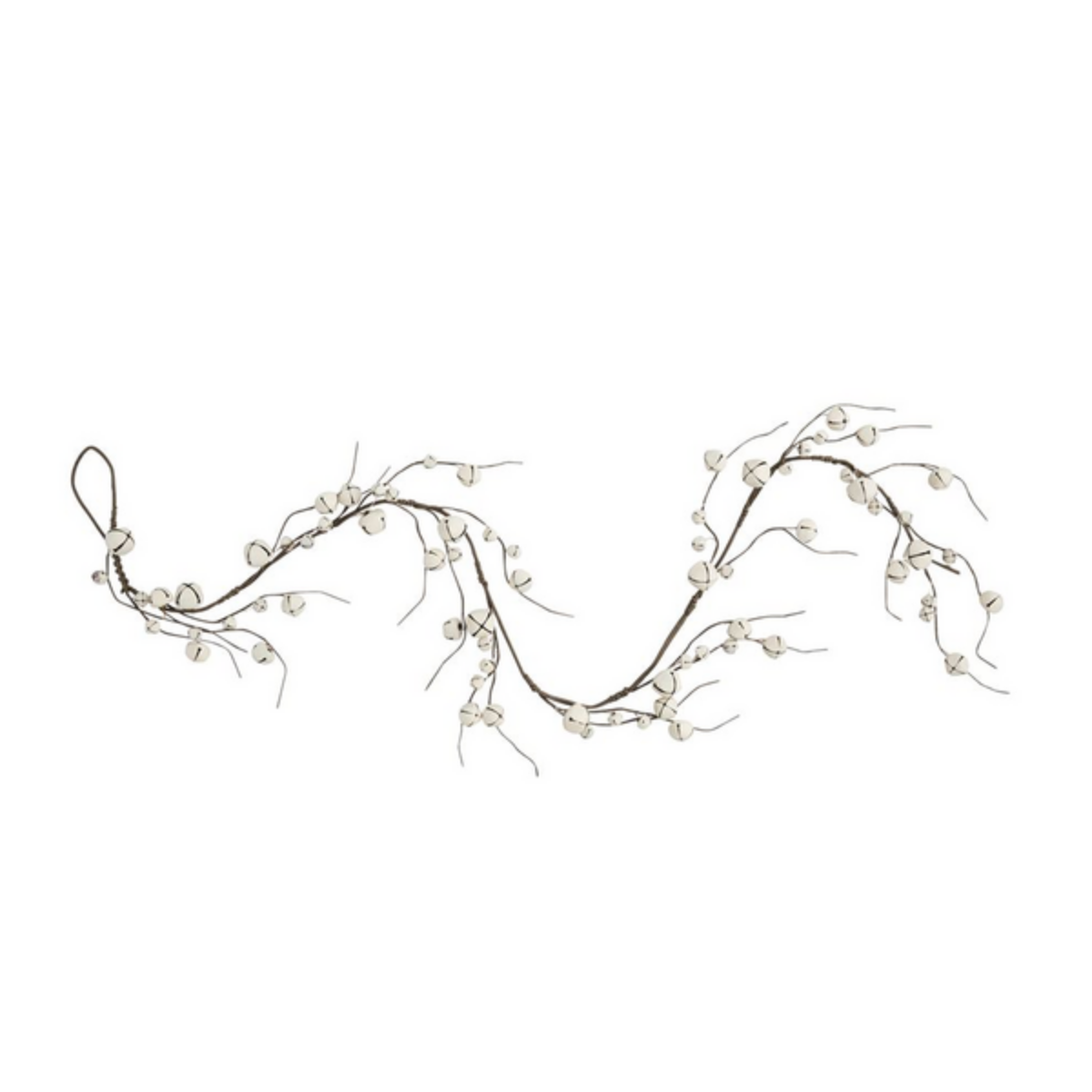 White Jingle Bell Garland