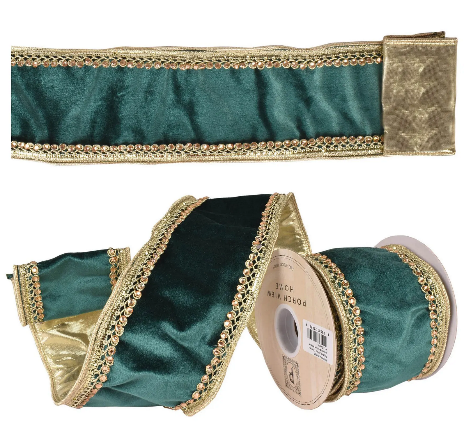 Majestic Emerald Velvet Ribbon