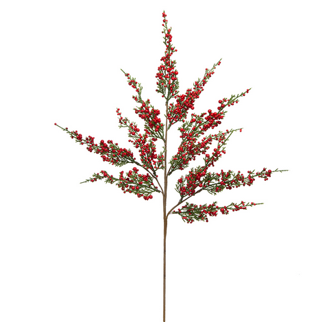 28"H Berry and Pine Spray