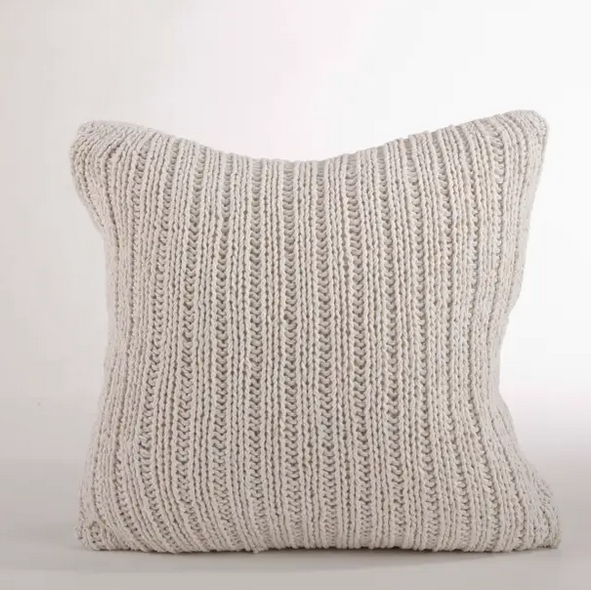 Knitted Ivory Pillow