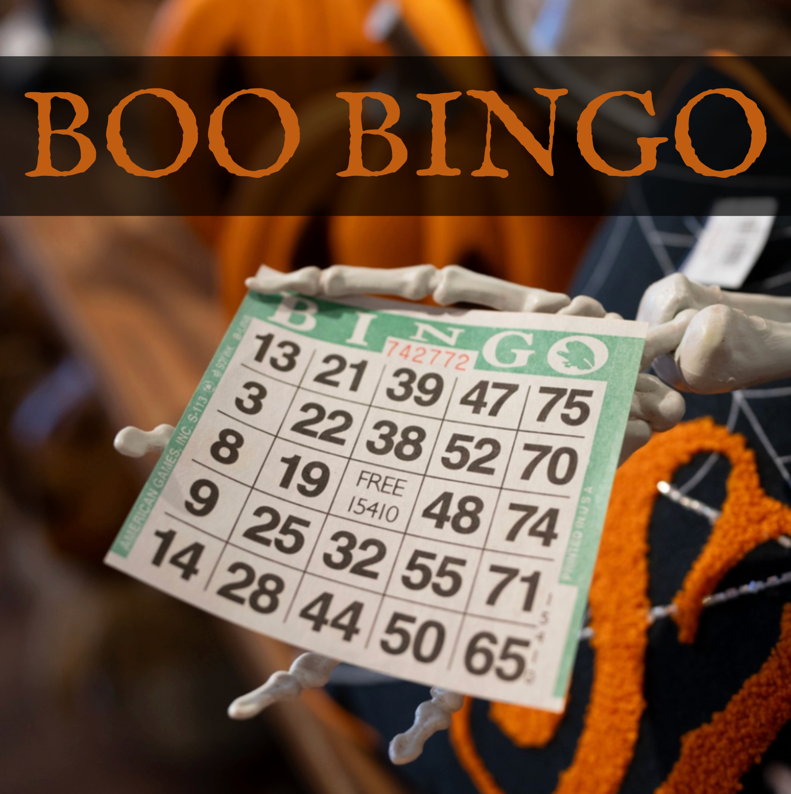 BOO Bingo - October 1, 2026