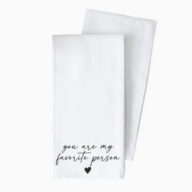 Natural Favorite Person Tea Towel