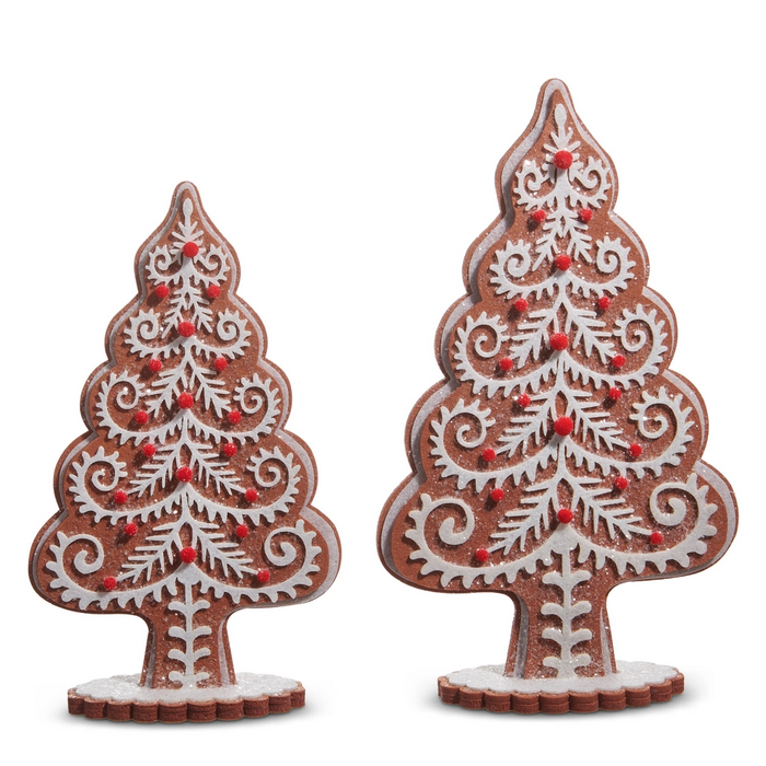 Felt Gingerbread Trees