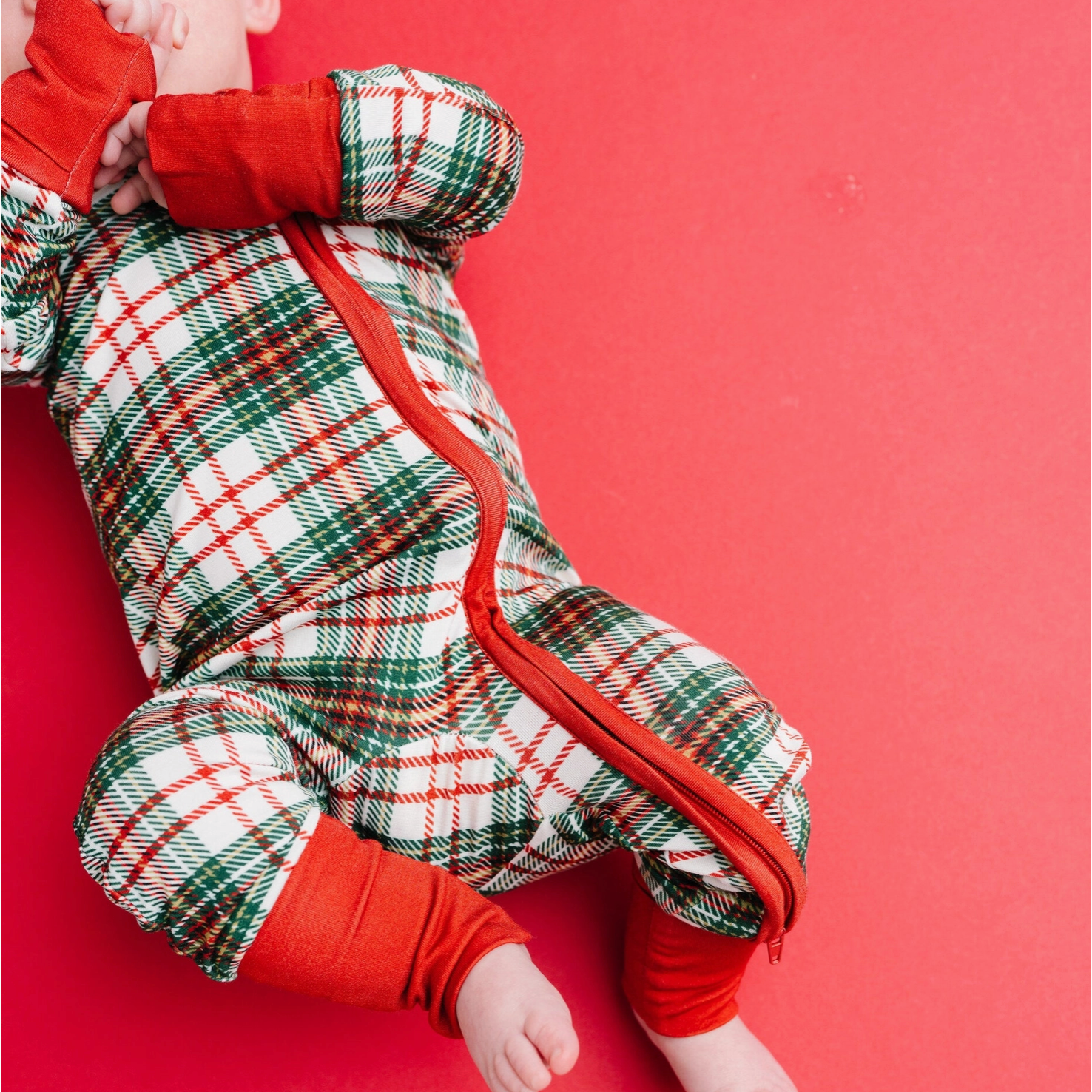 Christmas Plaid Bamboo Sleeper