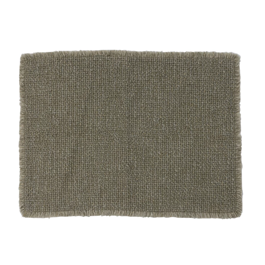 Olive Green Cotton Blend Placemat