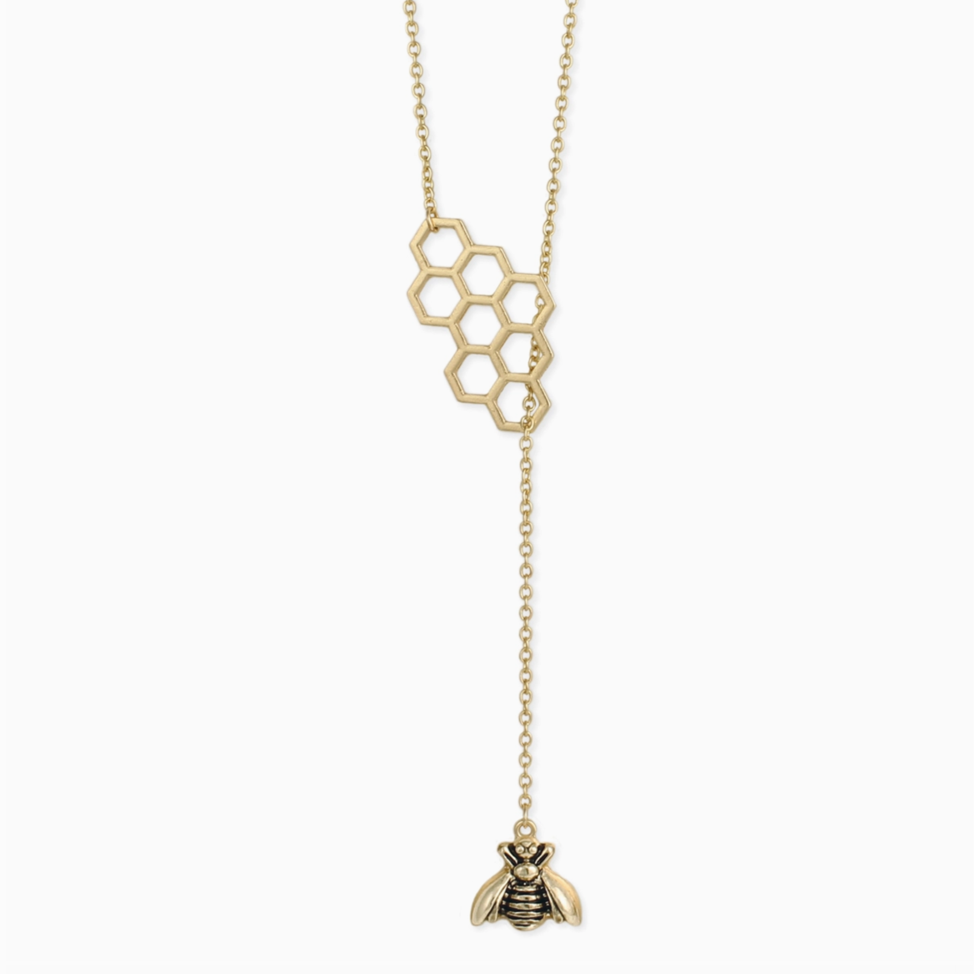 Gold Honeybee Necklace