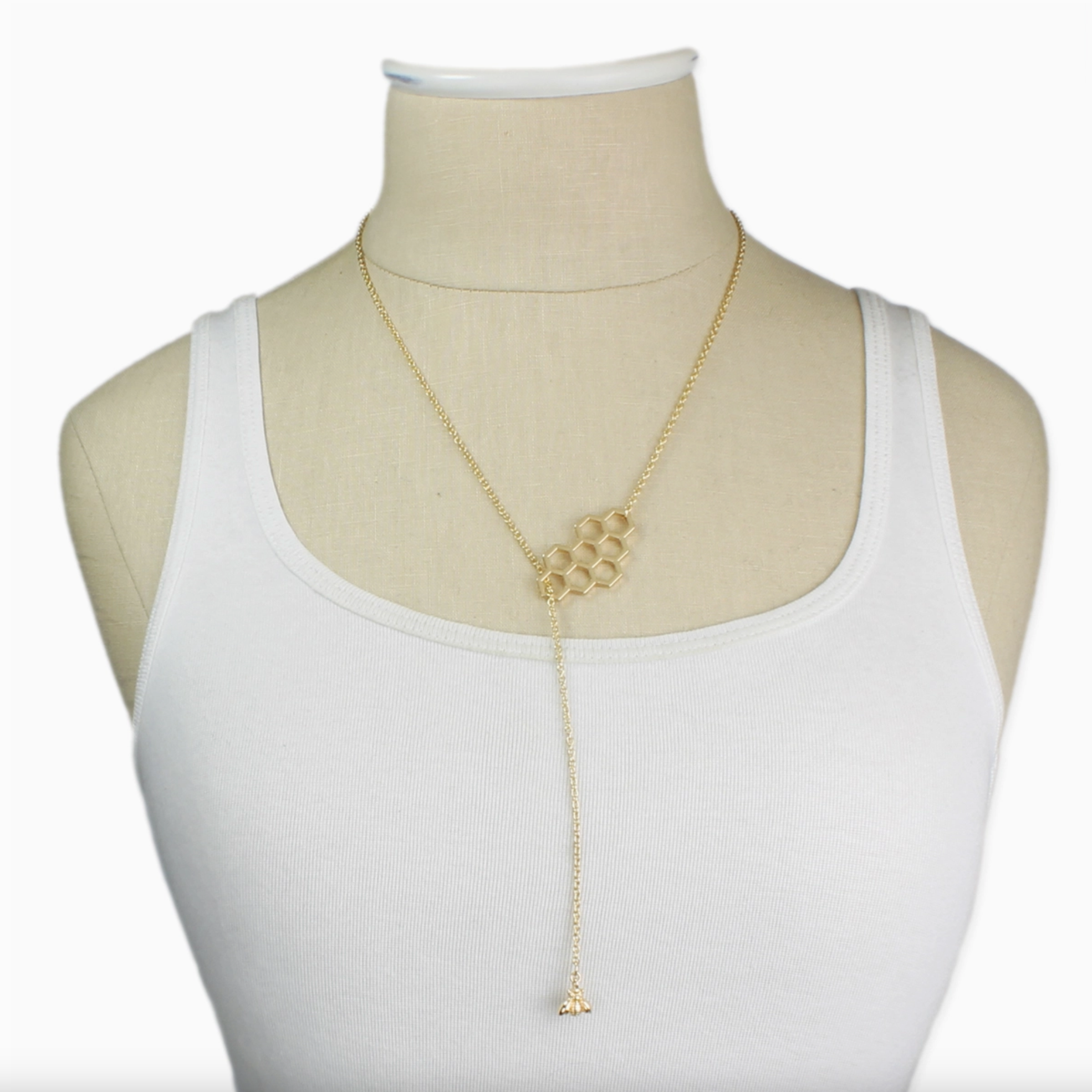 Gold Honeybee Necklace