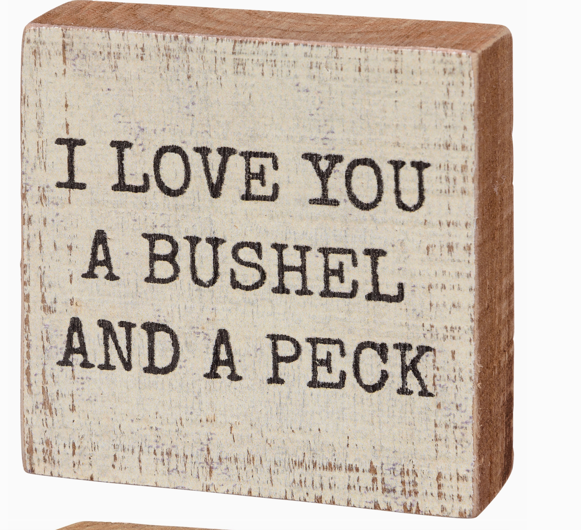Bushel & Peck Block Sign
