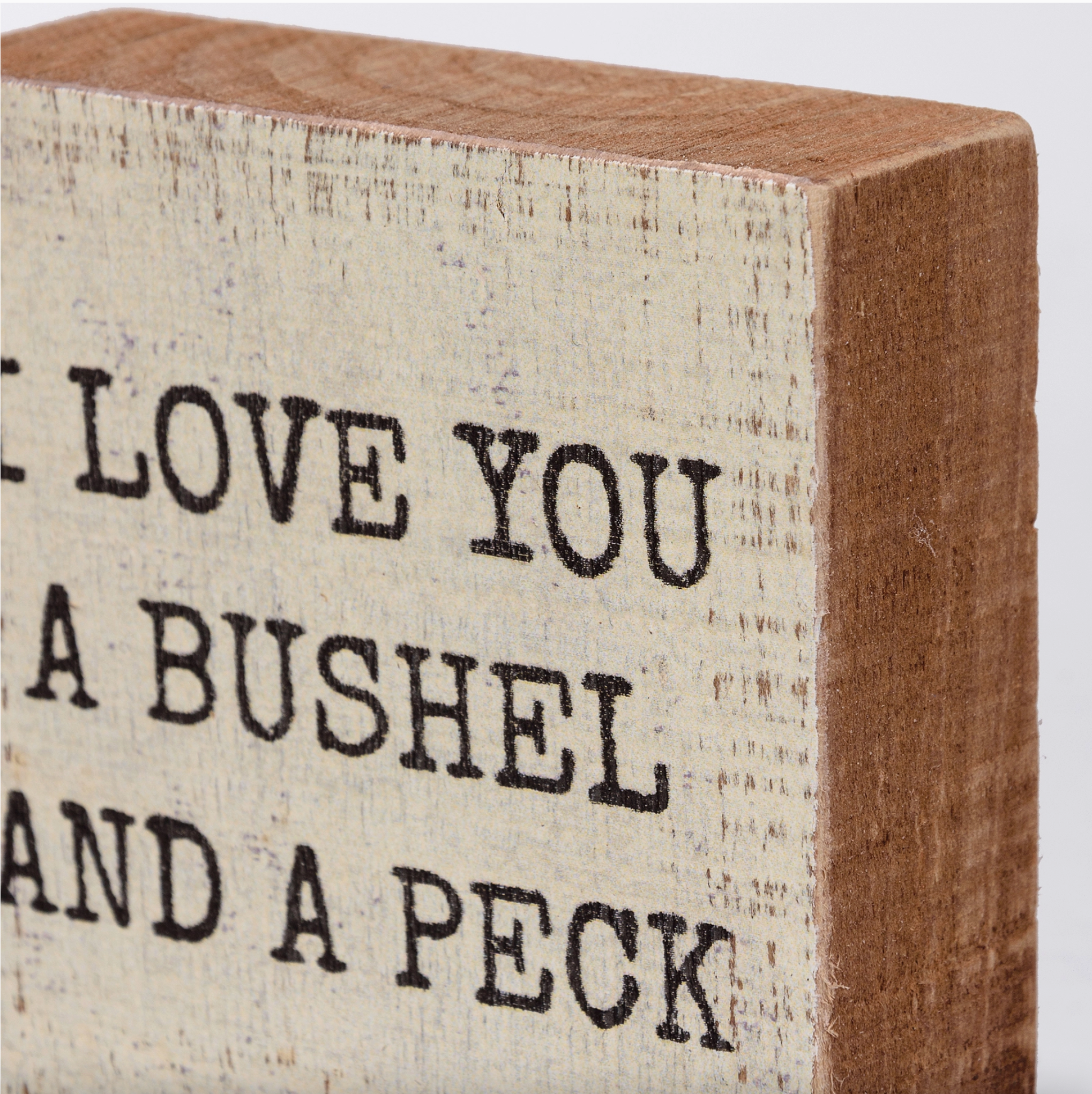 Bushel & Peck Block Sign