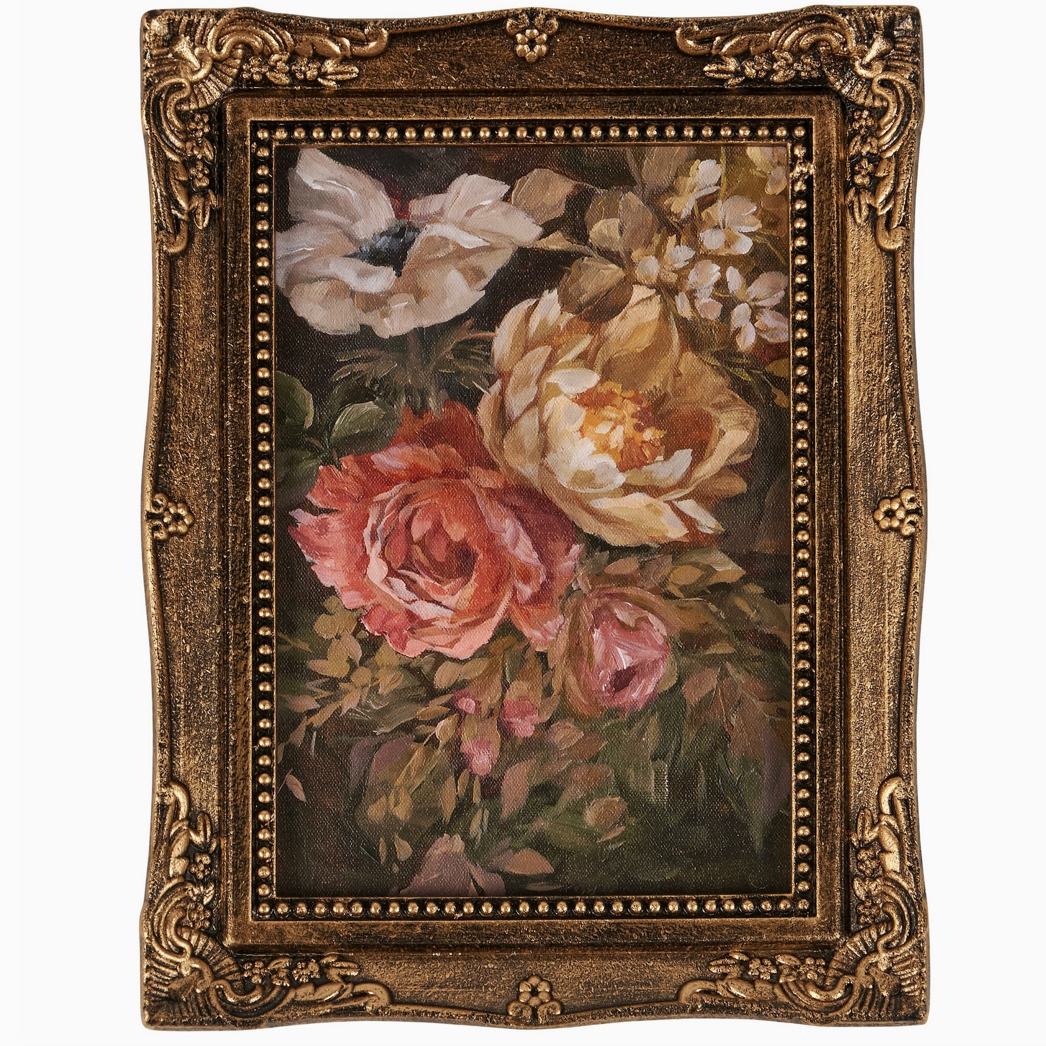 Gold Frame Floral Art