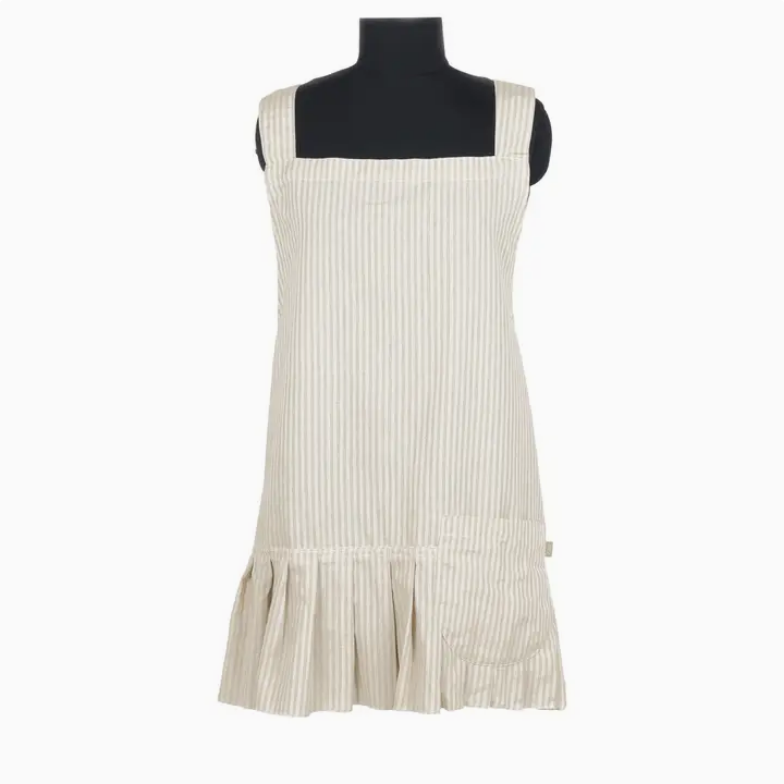 Taupe Manor Stripe Apron