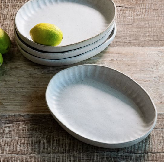 Rounded White Platter