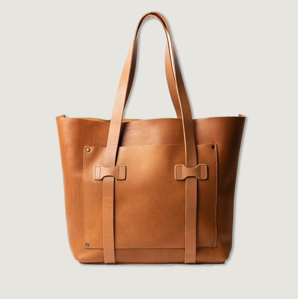 Large Leather Tan Tote Bag