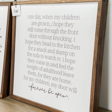 9x9" One Day When My Children Sign