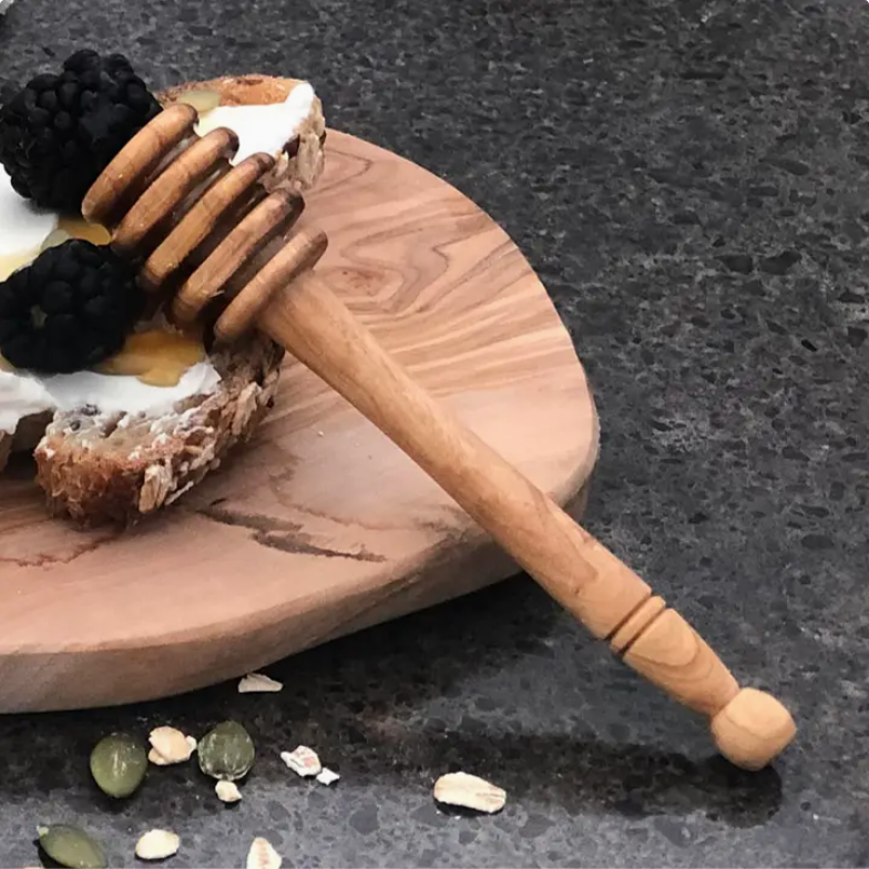 5" Olive Wood Honey Dipper