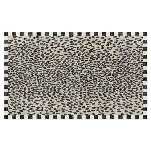 Snow Leopard 2' x 3' Washable Rug